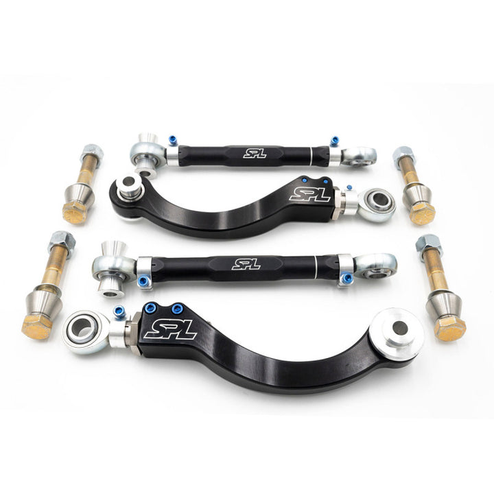 SPL Parts 2021+ BMW G80 M3/ G82/G83 M4 / G87 M2 Adj Rear Upper Camber/Lateral & Upper Traction Links - Bull Strap