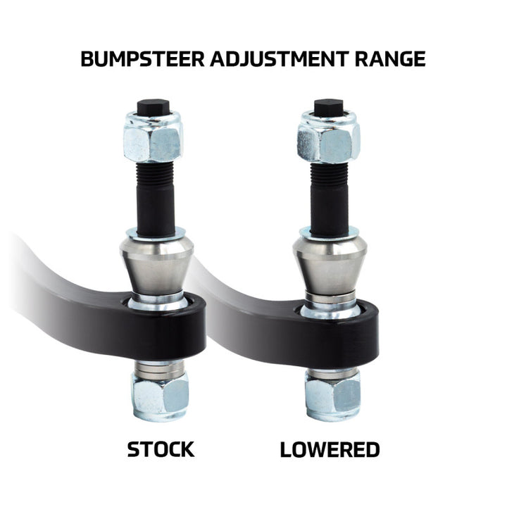 SPL Parts 2022+ BMW G80/G82 M3/M4 Tie Rod Ends (Bumpsteer Adjustable) - Bull Strap