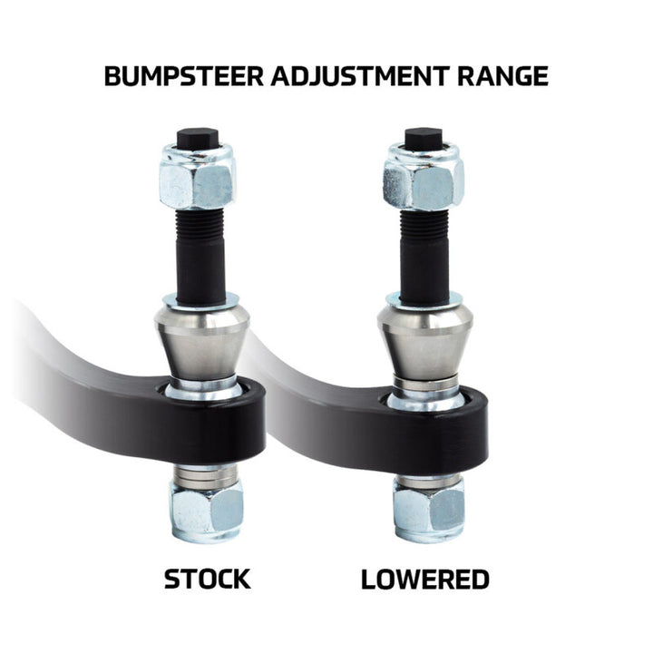 SPL Parts 2022+ BMW G80/G82 M3/M4 Tie Rod Ends (Bumpsteer Adjustable) - Bull Strap