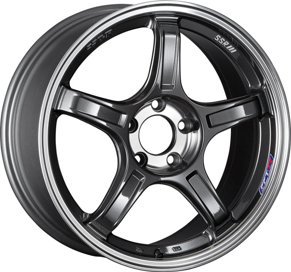 SSR GTX03 18x9.5 5x114.3 38mm Offset Gun Metallic Wheel - Bull Strap