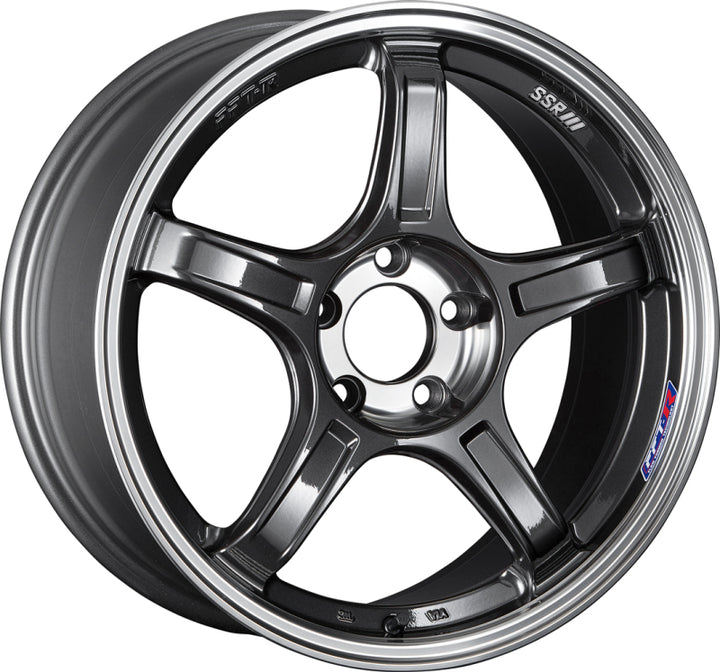SSR GTX03 18x9.5 5x114.3 38mm Offset Gun Metallic Wheel - Bull Strap