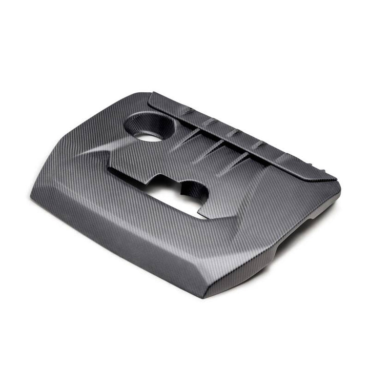 Seibon 23-24 Toyota GR Corolla Carbon Fiber Engine Cover - Matte Finish - Bull Strap