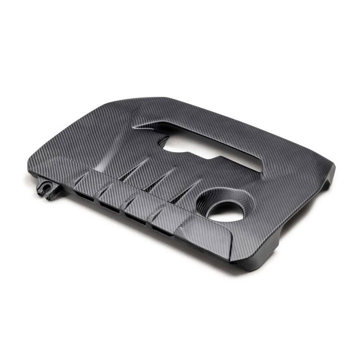 Seibon 23-24 Toyota GR Corolla Carbon Fiber Engine Cover - Matte Finish - Bull Strap