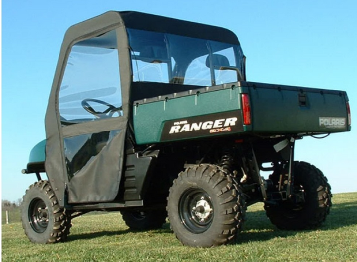 Seizmik 09+ Polaris Ranger 570/700/800 Full-Size Soft Door with Rear Window - Bull Strap