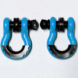 Bull Strap 3/4" 5T D-Ring Shackle Kit w/ Isolators & Washers - qty 2