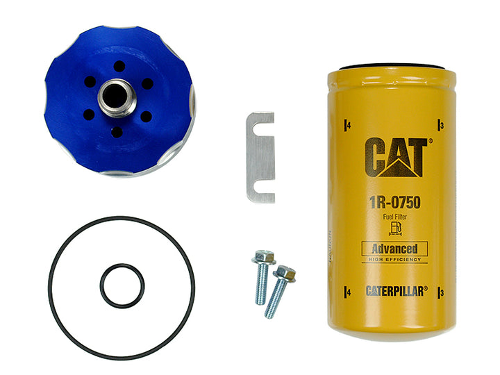 Sinister Diesel 01-15 Chevy Duramax CAT Filter Adapter - Bull Strap