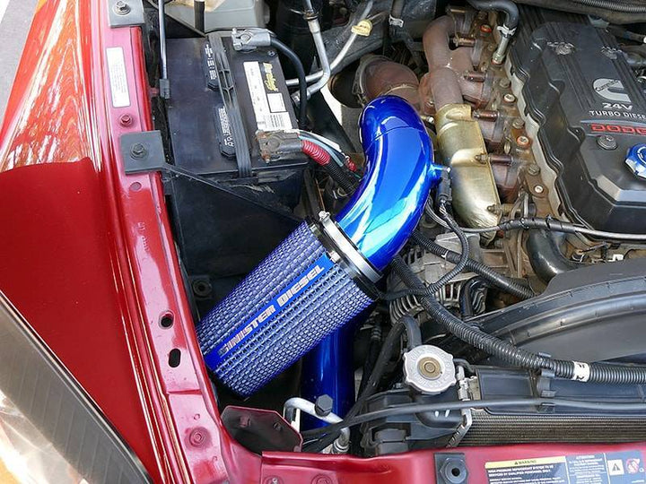 Sinister Diesel 03-07 Dodge Ram Cummins 5.9L Cold Air Intake - Bull Strap