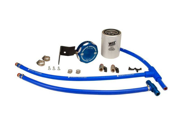 Sinister Diesel 03-07 Ford Powerstroke 6.0L w/ Wix (Round) Coolant Filtration System - Bull Strap