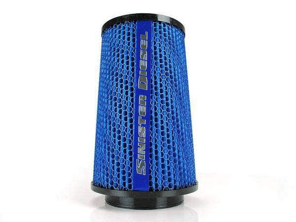 Sinister Diesel 4in ID 10in Tall Replacement Air Filter - Bull Strap