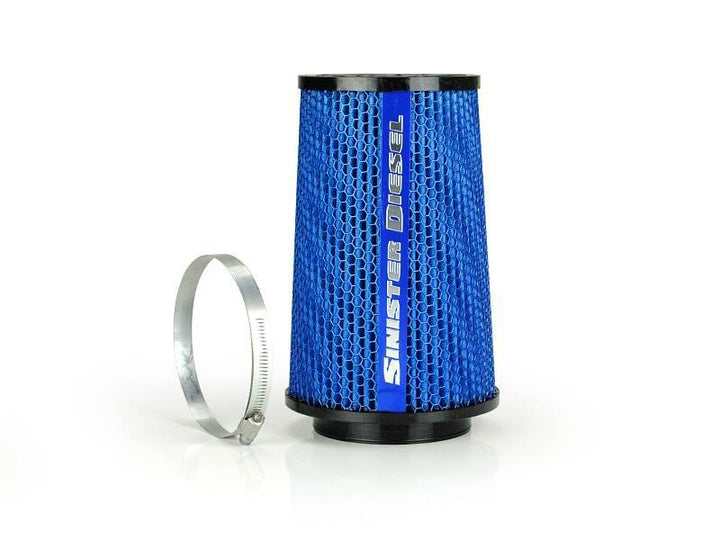 Sinister Diesel 4in ID 10in Tall Replacement Air Filter - Bull Strap