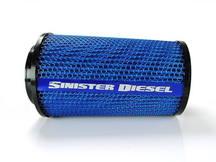 Sinister Diesel 4in ID 10in Tall Replacement Air Filter - Bull Strap