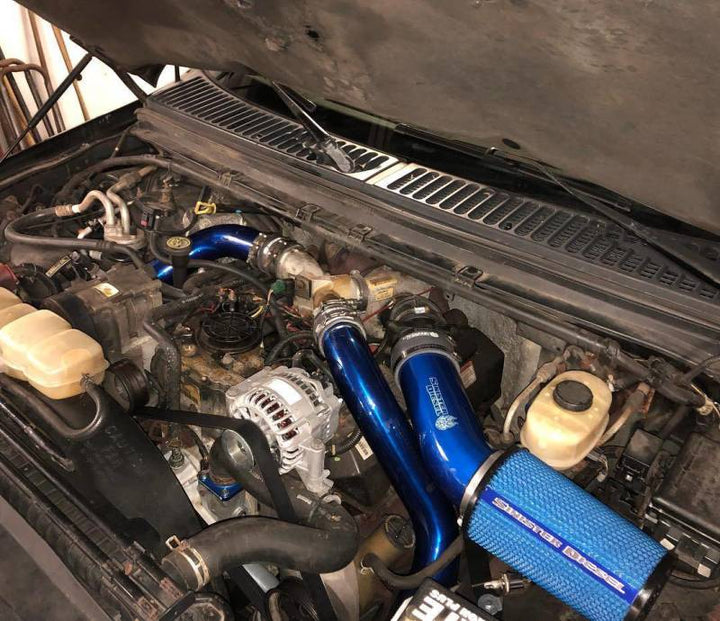 Sinister Diesel 99.5-03 Ford 7.3L Powerstroke Cold Air Intake - Bull Strap