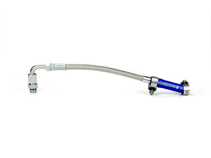 Sinister Diesel Turbo Coolant Feed Line for 2011-2016 Ford Powerstroke 6.7L - Bull Strap