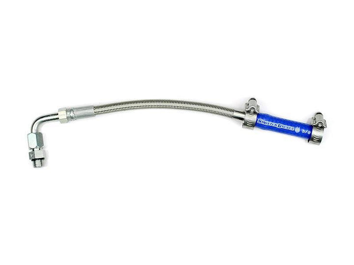 Sinister Diesel Turbo Coolant Feed Line for 2011-2016 Ford Powerstroke 6.7L - Bull Strap