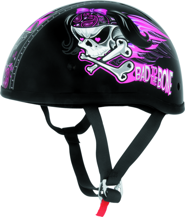 Skid Lids Bad To The Bone Original Helmet - XL - Bull Strap