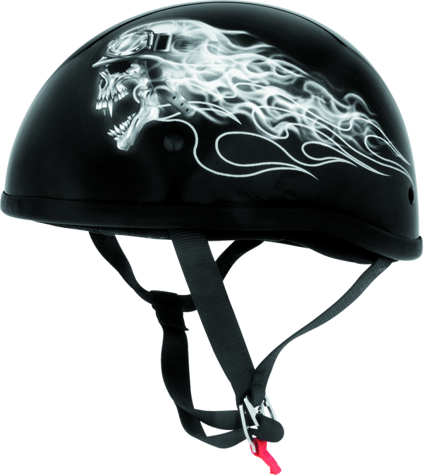 Skid Lids Biker Skull Original Helmet - Small - Bull Strap