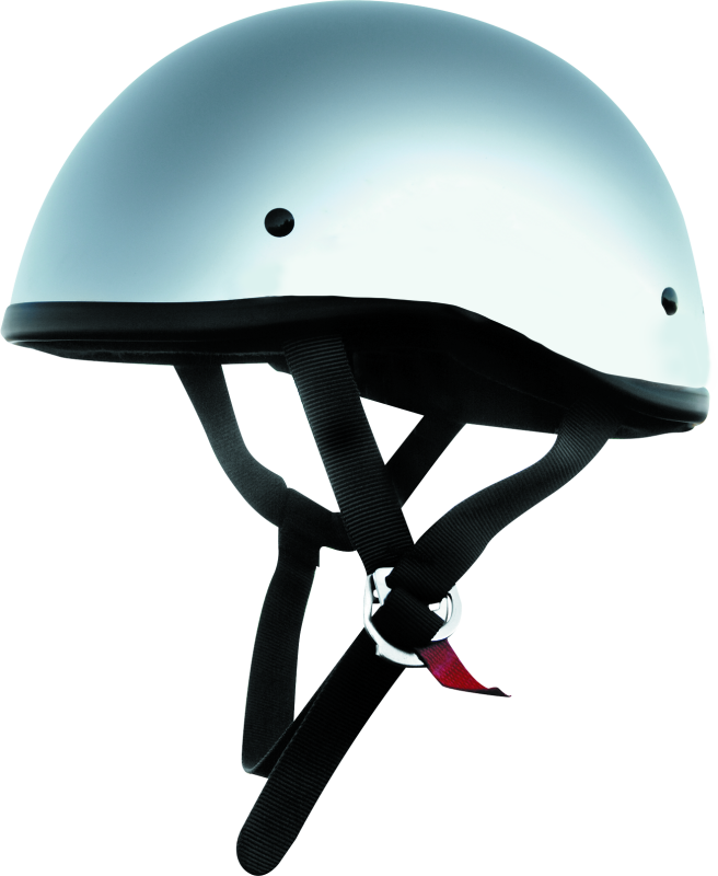 Skid Lids Original Helmet Chrome - 2XL - Bull Strap