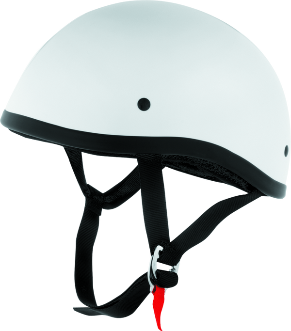 Skid Lids Original Helmet White - Large - Bull Strap