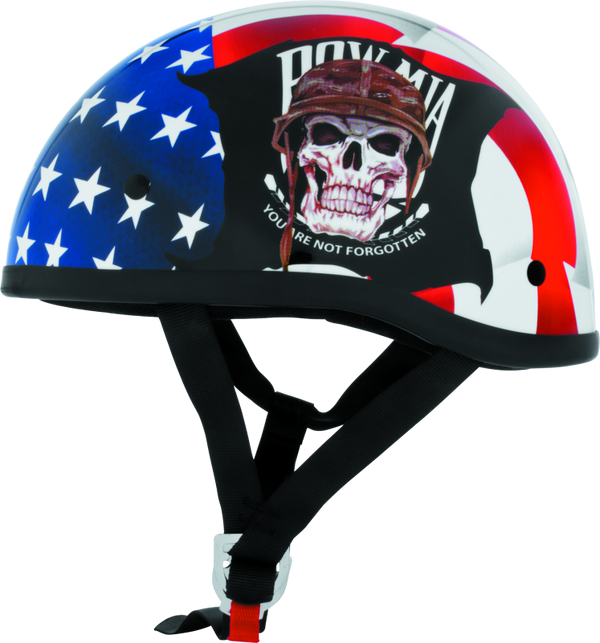 Skid Lids POW MIA Original Helmet - XL - Bull Strap