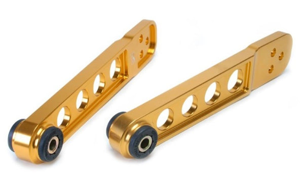 Skunk2 01-05 Honda Civic Gold Anodized Rear Lower Control Arm (Includes Socket Tool) - Bull Strap