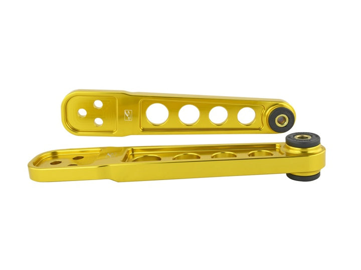 Skunk2 01-05 Honda Civic Gold Anodized Rear Lower Control Arm (Includes Socket Tool) - Bull Strap
