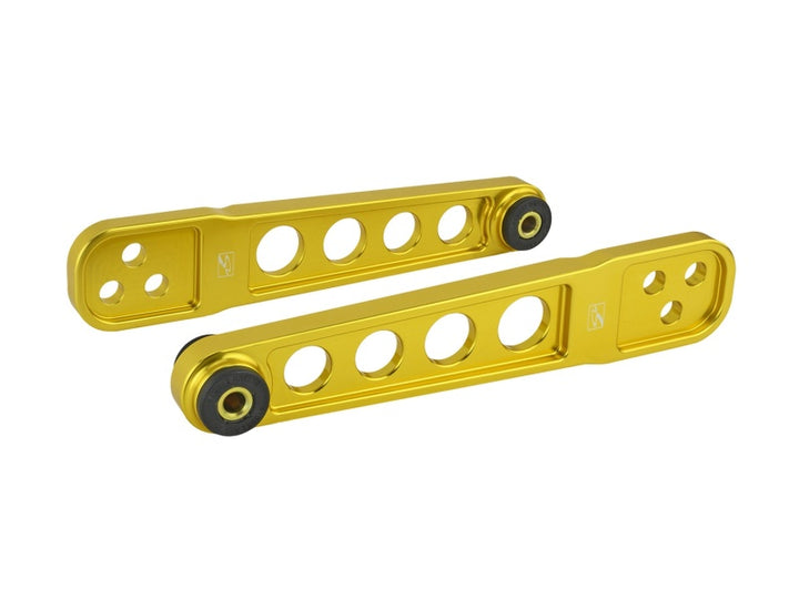 Skunk2 02-06 Honda Element/02-06 Acura RSX Gold Anodized Rear Lower Control Arm (Incl. Socket Tool) - Bull Strap
