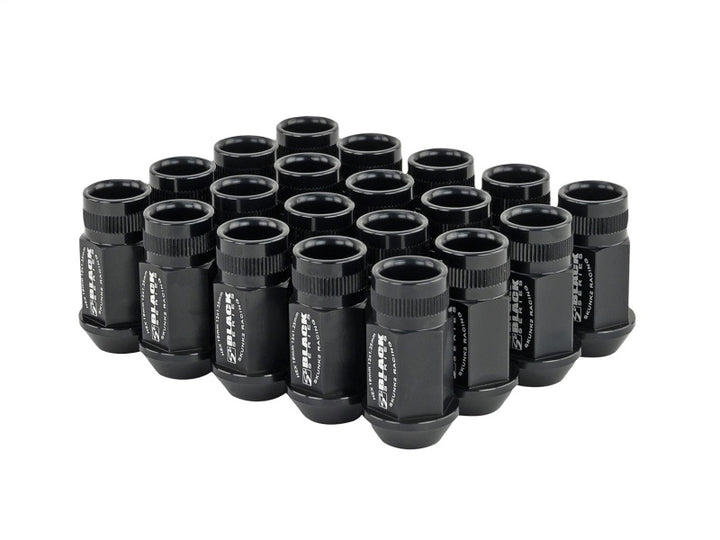 Skunk2 12x1.25 Forged Lug Nut - Black (Set of 20) - Bull Strap