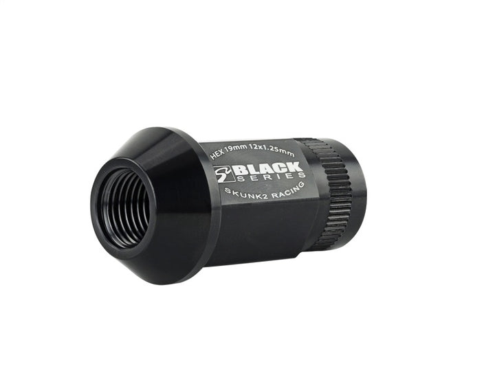 Skunk2 12x1.25 Forged Lug Nut - Black (Set of 20) - Bull Strap
