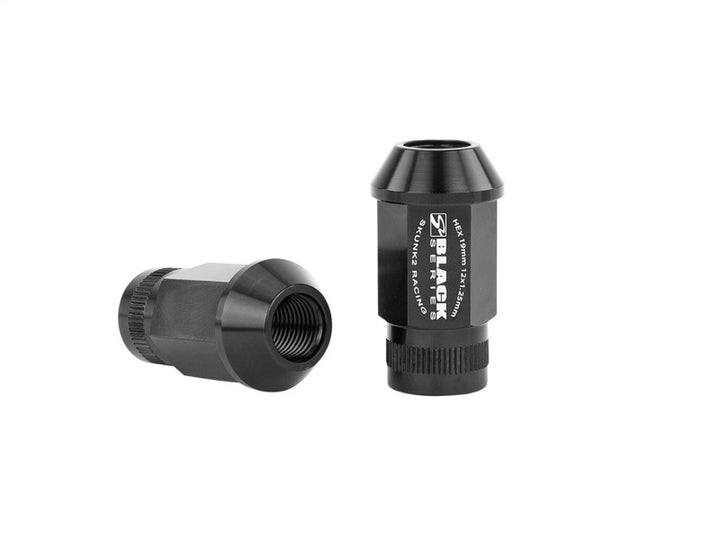 Skunk2 12x1.25 Forged Lug Nut - Black (Set of 20) - Bull Strap