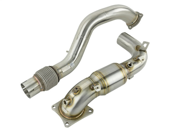 Skunk2 18-20 Honda Civic Type R Downpipe Kit w/ Cat - Bull Strap