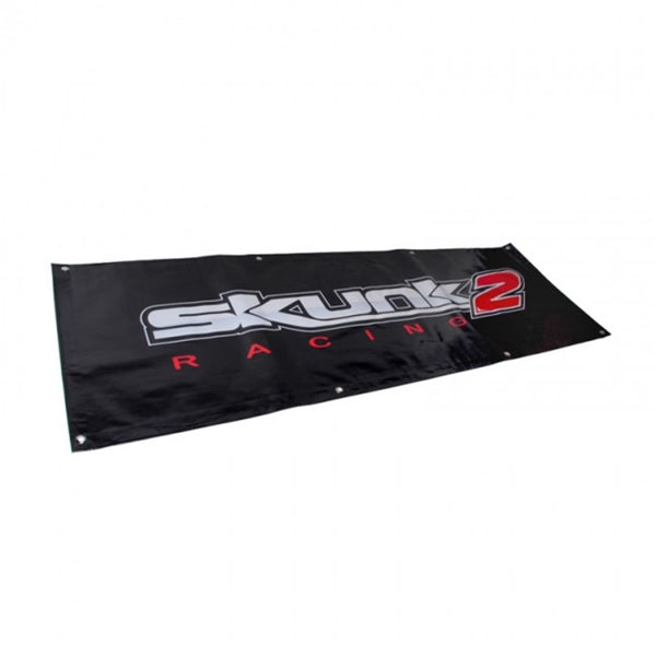 Skunk2 5 FT. Vinyl Shop Banner (Black) - Bull Strap
