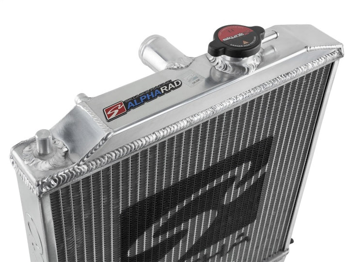 Skunk2 Alpha Series 88-91 Honda Civic/CRX Radiator (Half Size) (Dual Core) - Bull Strap
