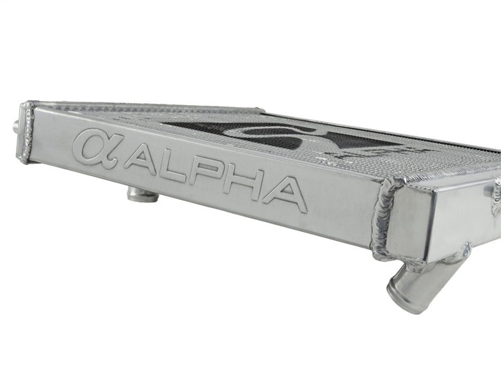 Skunk2 Alpha Series 88-91 Honda Civic/CRX Radiator (Half Size) (Dual Core) - Bull Strap