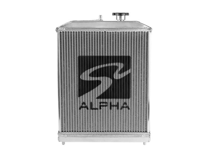 Skunk2 Alpha Series 92-00 Honda Civic Radiator (Half Size) (Dual Core) (Manual Trans.) - Bull Strap