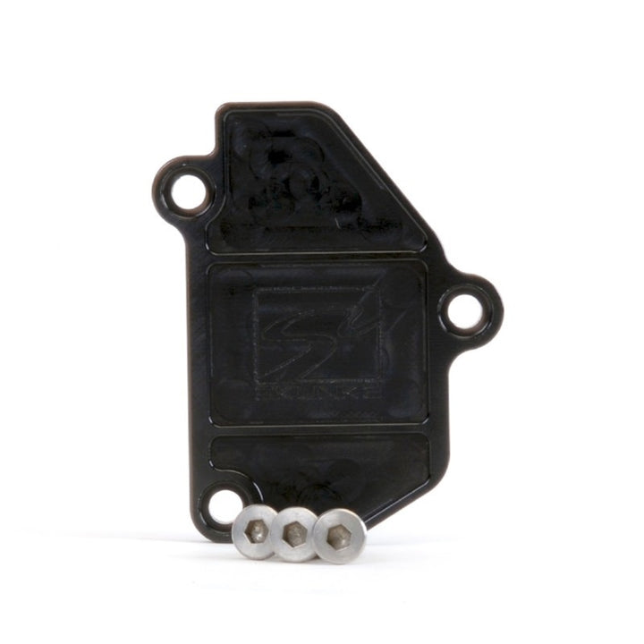 Skunk2 B-Series VTEC Black Anodized Block Off Plate - Bull Strap