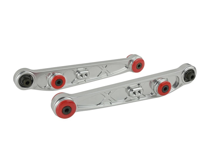 Skunk2 Honda/Acura EG/DC Alpha Series Rear Lower Control Arm Set - Clear - Bull Strap