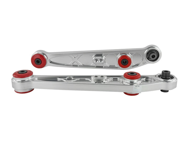 Skunk2 Honda/Acura EG/DC Alpha Series Rear Lower Control Arm Set - Clear - Bull Strap