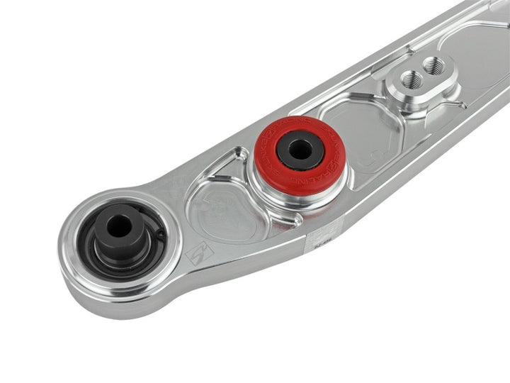 Skunk2 Honda/Acura EG/DC Alpha Series Rear Lower Control Arm Set - Clear - Bull Strap