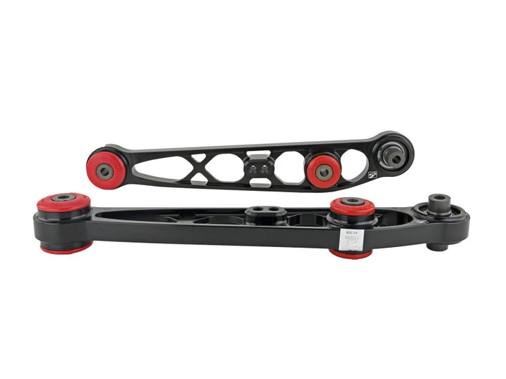 Skunk2 Honda/Acura EG/DC Ultra Series Rear Lower Control Arm Set - Black - Bull Strap
