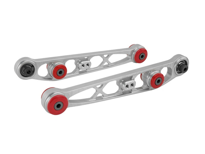 Skunk2 Honda/Acura EG/DC Ultra Series Rear Lower Control Arm Set - Clear - Bull Strap