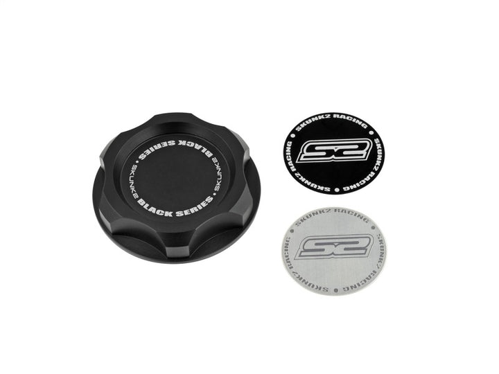 Skunk2 Honda Billet Oil Cap (M33 x 2.8) (Black Series) - Bull Strap