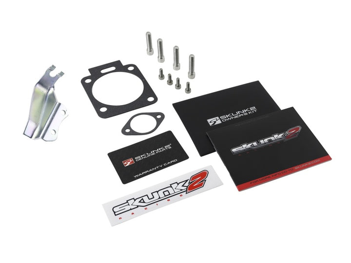 Skunk2 Pro Series 02-06 Acura RSX Type-S 70mm Billet Throttle Body Black Anodized (Race Only) - Bull Strap