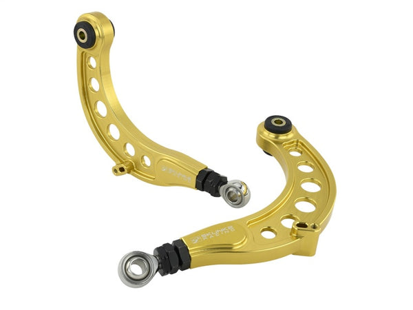 Skunk2 Pro Series 16-20 Honda Civic Gold Anodized Rear Camber Kit - Bull Strap