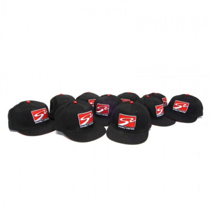 Skunk2 Team Baseball Cap Racetrack Logo (Black) - L/XL - Bull Strap
