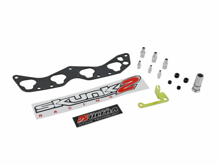 Skunk2 Ultra Series D Series Race Intake Manifold - 3.5L Silver Manifold - Bull Strap