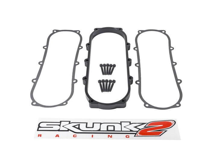 Skunk2 Ultra Series Honda/Acura Black Street Intake Manifold .5 Liter Spacer - Bull Strap