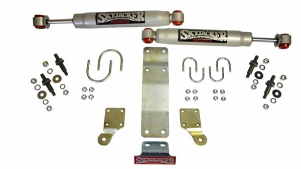 Skyjacker 2007-2017 Jeep Wrangler (JK/JKU) (Use w/ JK717TR) Dual Steering Damper Kit w/ 9000 Series - Bull Strap