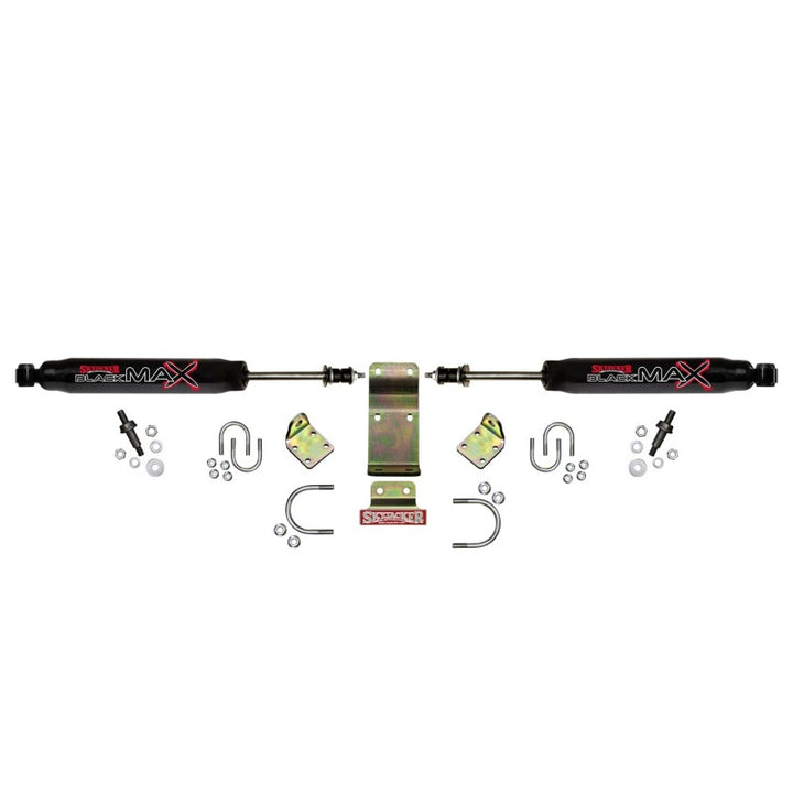 Skyjacker 2018 Jeep Wrangler JL - Black Dual Steering Damper Kit - Bull Strap