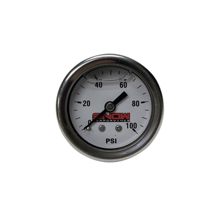 Snow 0-100PSI Fuel Pressure Gauge (1/8in NPT) - Bull Strap