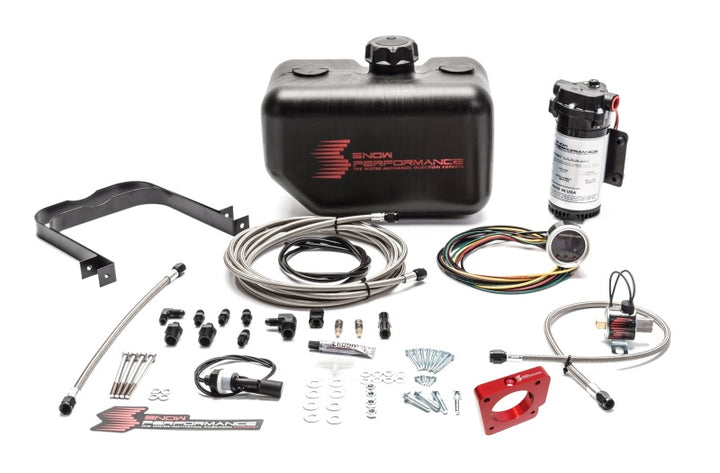Snow Performance 05-14 STI Stg 2 Boost Cooler Water Injection Kit w/SS Brd Line & 4AN Fittings - Bull Strap